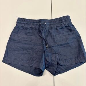 Athleta Dark blue Linen Shorts. Size 8